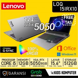 LENOVO LOQ 15IRX10 CORE i5-13450HX 12GB DDR5 512GB NVMe RTX 5050-8GB 15.6" FHD IPS 100% sRGB 144Hz G-SYNC WINDOWS 11 OFFICE