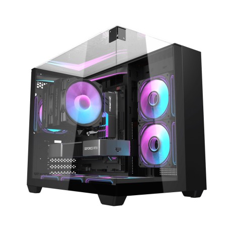 CASE DARKFLASH TH285M M-ATX NO FAN WHITE