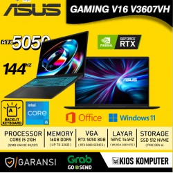 ASUS GAMING V16 V3607VH CORE I5 210H RTX 5050 8GB 16GB 512GB NVME 16INCH IPS