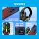 ALCATROZ X-CRAFT BASECAMP 4IN1 WIRED KEYBOARD+MOUSE GAMING COMBO ( MOUSEPAD+ HEADSET )