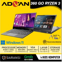 ADVAN 360 GO RYZEN 3-3200U 8GB DDR4 256GB NVMe 14" FHD Touchscreen Windows 11