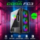 CASING GAMING NYK NEMESIS COFA FC3 ATX FREE 4 FAN BLACK