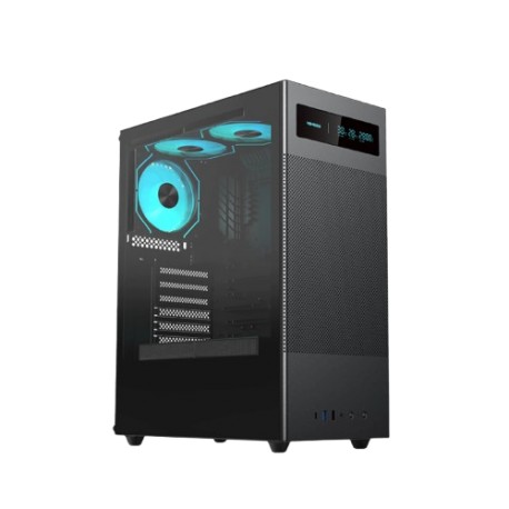 CASING GAMING NYK BETRIX FC9 BLACK ATX WITH LCD DIGITAL NON FAN
