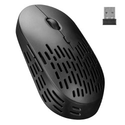 ALTEC LANSING ALBM7422 BLACK 2.4GHz RECHARGEABLE MONOCHROME 1600DPI OPTICAL WIRELESS MOUSE