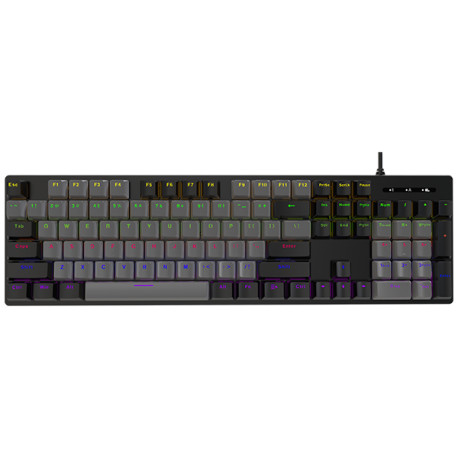 NYK NEMESIS KX-20 KX20 GRIM WIRED MECHANICAL GAMING KEYBOARD FULLSIZE 3 PIN HOTSWAP RAINBOW LED 104 KEYS