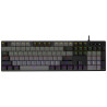 NYK NEMESIS KX-20 KX20 GRIM WIRED MECHANICAL GAMING KEYBOARD FULLSIZE 3 PIN HOTSWAP RAINBOW LED 104 KEYS