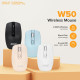 MOUSE MTECH W50 WIRELESS SILENT CLICK 2.4Ghz FREE BATTERY
