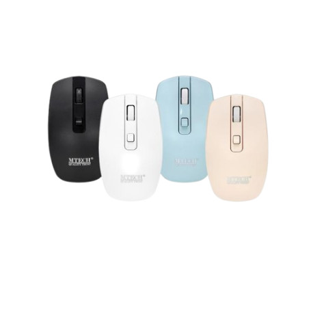 MOUSE MTECH W50 WIRELESS SILENT CLICK 2.4Ghz FREE BATTERY