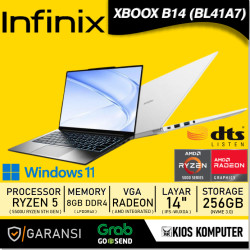 INFINIX XBOOK B14 (BL41A7) RYZEN 5 5500U 8GB LPDDR4X 256GB NVME 14INCH IPS WUXGA