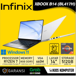 INFINIX XBOOK B14 (B41A7H) RYZEN 7 7735HS 8GB DDR5 512GB NVME 14INCH IPS WUXGA