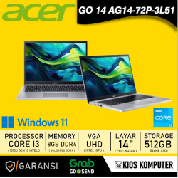 ACER ASPIRE GO 14 AG14-72P-3L51 CORE I3 1315U 8GB 512GB WUGXA W11 OH24 14INCH RS (2TH)