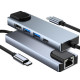 CONVERTER TYPE C TO HDTV 5 IN 1 ( LAN + TYPE C + USB 3.0 / 2.0 + HDMI )