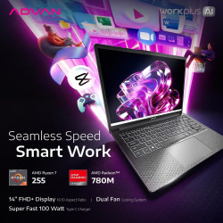 ADVAN WORKPLUS AI HERITAGE AMD RYZEN 7 255 8GB RAM 512GB RADEON 780M 14INCH RS(2THN) NO BAG RU SU