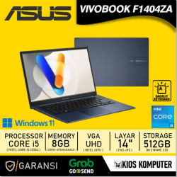 ASUS VIVOBOOK F1404ZA TS52 INTEL CORE I5 1235U 8GB DDR 4 512GB 14INCH FHD IPS