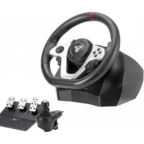 FANTECH R1V2 STEERING WHEEL BLACK 180 DEGREE FOR PC, PS4, PS5