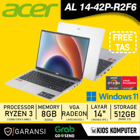 ACER ASPIRE LITE AL 14-42P-R2F6 AMD RYZEN 3 5300 8GB DDR4 512GB 14INCH