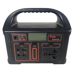PORTABLE POWER STATION EG012LI SOLAR GENERATOR 100W 6000MAH BLACK