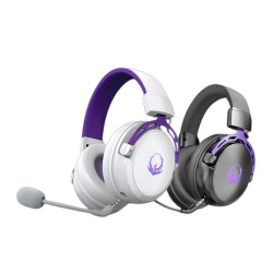 RYUNIX HIBIKI HX2 HEADSET GAMING 7.1 WIRELESS BLUETOOTH 3MODE RGB - BLACK / WHITE