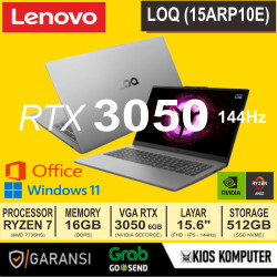 LENOVO LOQ 15 ARP10E RYZEN 7 7735HS 16GB 512GB 15,6 RTX4050 6GB W11+OHS
