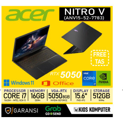 ACER NITRO V ANV15-52-7783 INTEL CORE I7 13620H RTX 5050 8GB 16GB DDR4 512GB 15.6INCH W11 OHS
