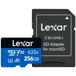 MICROSD LEXAR HIGH PEFORMANCE 633X INCLUDE CONVERTER SDXC UHS-1 A1 128GB