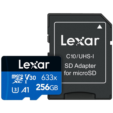 MICROSD LEXAR HIGH PEFORMANCE 633X INCLUDE CONVERTER SDXC UHS-1 A1 128GB