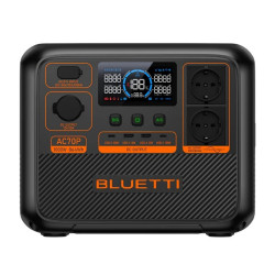 BLUETTI AC70P PORTABLE POWER STATION 100W 864WH