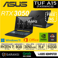 ASUS TUF A15 FA506NCQ AMD RYZEN 7 170 RTX3050 4GB/ 16GB 512GB W11+OHS+M365B 15.6" FHD IPS R735B6T-HM