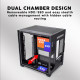 CASING / CASE PC ARMAGGEDDON AQUARON WIBO BLACK M-ATX WITH FRONT PANEL TEMPERED GLASS