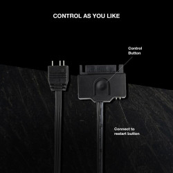 TECWARE SATA ARGB DONGLE with 18 RGB Mode Simple Controller ARGB