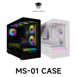 JUNGLE LEOPARD MS-01 Micro ATX Gaming PC Case Casing Komputer MATX BLACK