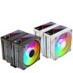 JUNGLE LEOPARD KF620-DGT DIGITAL ARGB DUAL TOWER CPU COOLER BLACK