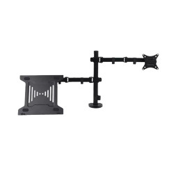 BRACKET MONITOR SINGLE ARM REXUS DBM03 / DBM-03 17 - 32 INCH WITH LAPTOP STAND 10 - 15.6 INCH