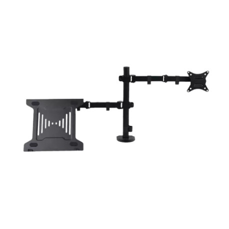 BRACKET MONITOR SINGLE ARM REXUS DBM03 / DBM-03 17 - 32 INCH WITH LAPTOP STAND 10 - 15.6 INCH