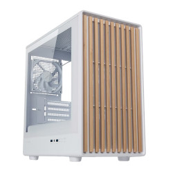 TECWARE TIMBER M TG HIGH AIRFLOW MATX CASE WITH 4 FANS - WHITE