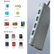 CONVERTER HUB USB TYPE C TO 11 IN 1