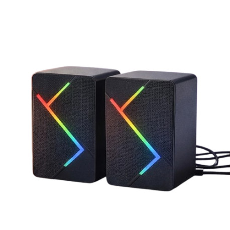 SPEAKER USB K2066 USB+35MM 5V 2.0 LED LIGHTNING