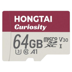 MICROSD HONGTAI CURIOSITY 64GB HIGHSPEED 100MB/S V30 4K UHD A1