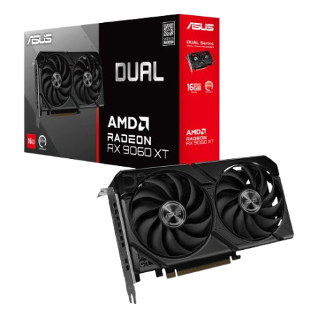 VGA CARD ASUS DUAL AMD RADEON RX9060XT / RX 9060 XT 16GB GDDR6