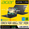 LAPTOP ACER ASPIRE 7 PRO (A715-59G-516G) CORE I5-13420H 16GB DDR4 RTX 3050 6GB 512GB NVME 15.6INCH FHD IPS 144HZ RS (2THN)