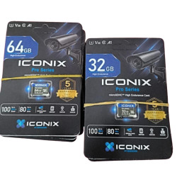 MICROSD CARD ICONIX PRO SERIES 64GB V30 A1 UP TO 100MBPS