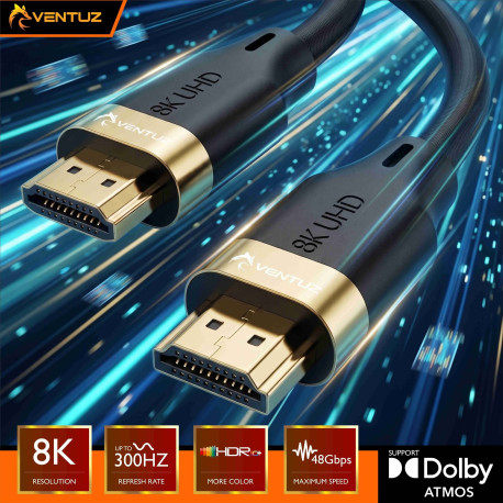 VENTUZ KABEL HDMI 8K 1.5M HDTV 60HZ V2.1