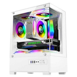 CASE VENOMRX MARS TEMPERED GLASS FREE 3FAN RGB MATX WHITE