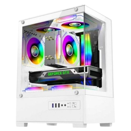 CASE VENOMRX MARS TEMPERED GLASS FREE 3FAN RGB MATX WHITE