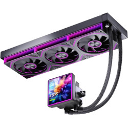 JUNGLE LEOPARD PRO FLOW 360 SE BLACK ARGB 4.0inch LCD DISPLAY CPU COOLER
