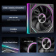 JUNGLE LEOPARD PRO FLOW 360 SE BLACK ARGB 4.0inch LCD DISPLAY CPU COOLER