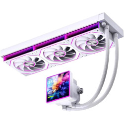 JUNGLE LEOPARD PRO FLOW 360 SE WHITE ARGB 4.0inch LCD DISPLAY CPU COOLER
