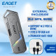 EAGET SSD ENCLOSURE M.2 SE960D SATA + NVME