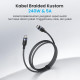 VENTION CHARGER ADAPTOR DASH PRO 5A 140W PD SMART TFT LED + KABEL TYPE-C 240W 1M