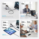 VENTION CHARGER ADAPTOR DASH PRO 5A 140W PD SMART TFT LED + KABEL TYPE-C 240W 1M
